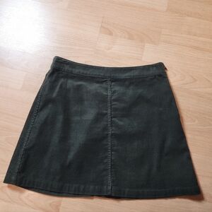 Aritzia Wilfred Free Green Corduroy Mini Skirt Size 6